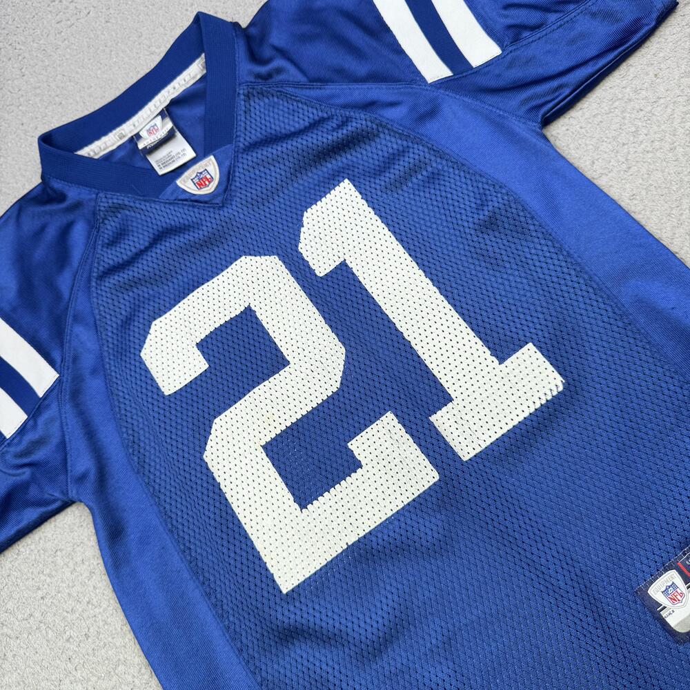 Indianapolis Colts Jersey Youth Medium 10-12 Blue NFL Football Reebok Sanders